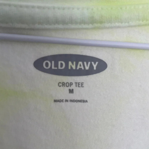 Women's Old Navy Short Sleeve Tie Die Cropped T-Shirt - Sz. M - Picture 2 of 2